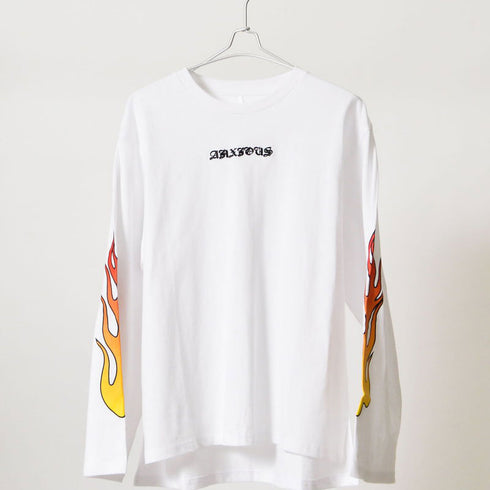 【MODISH GAZE】天竺 袖ゆるロンT(ファイヤー)