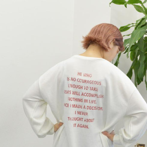 【spiritoso】ミニ裏毛 BIGプルオーバー(イーグル)