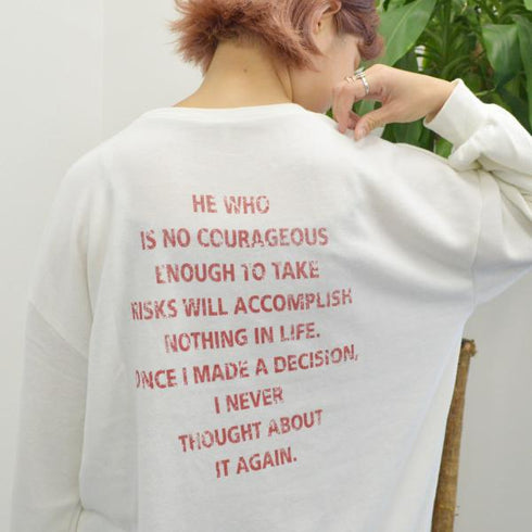 【spiritoso】ミニ裏毛 BIGプルオーバー(イーグル)