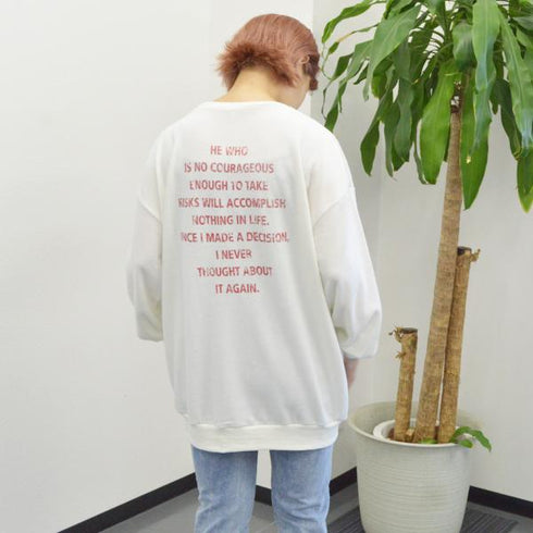 【spiritoso】ミニ裏毛 BIGプルオーバー(イーグル)