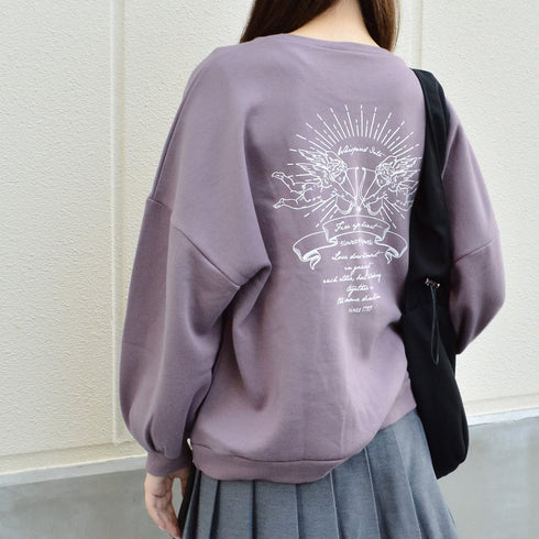 【spiritoso】裏起毛 天使BIGプルオーバー