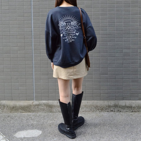 【spiritoso】裏起毛 天使BIGプルオーバー