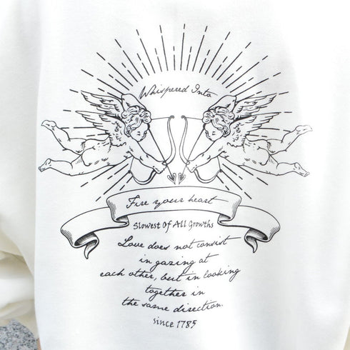 【spiritoso】裏起毛 天使BIGプルオーバー