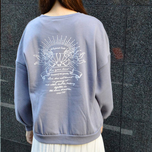 【spiritoso】裏起毛 天使BIGプルオーバー