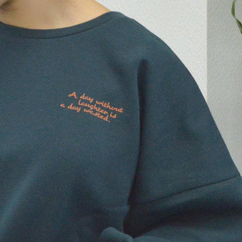 【spiritoso】裏起毛 ガールイラストプルオーバー