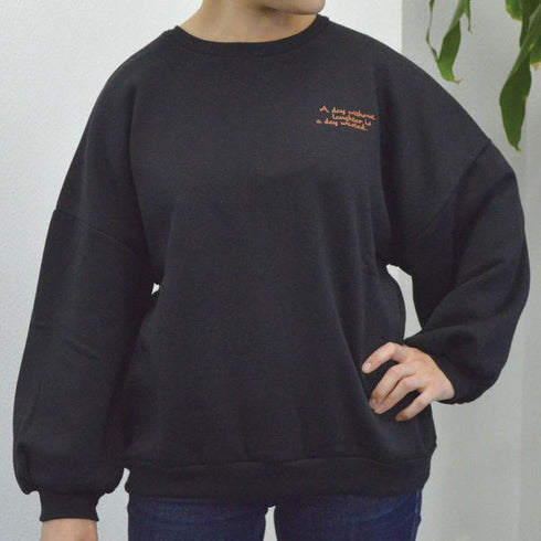 【spiritoso】裏起毛 ガールイラストプルオーバー