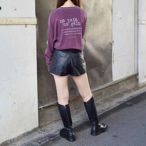 【spiritoso】ピグメントアーチロゴイーグルプリントロンT