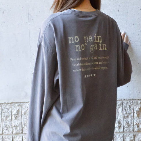 【spiritoso】ピグメントアーチロゴイーグルプリントロンT