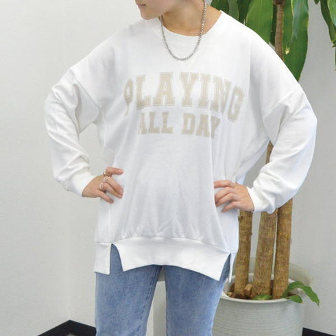 【spiritoso】ビッグロゴミニ裏スウェット