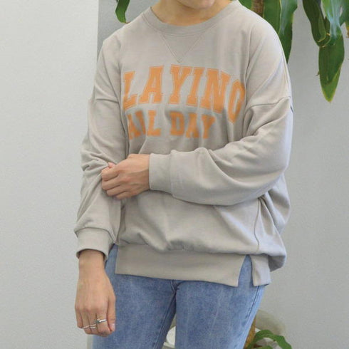 【spiritoso】ビッグロゴミニ裏スウェット