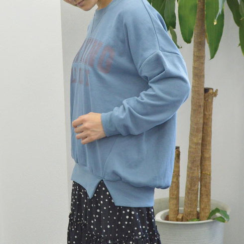 【spiritoso】ビッグロゴミニ裏スウェット