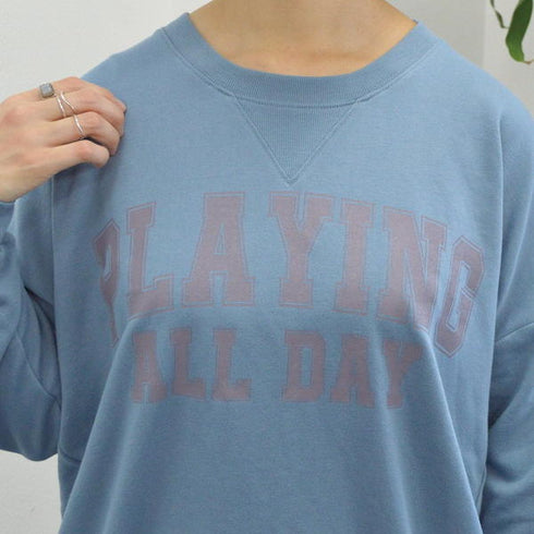 【spiritoso】ビッグロゴミニ裏スウェット