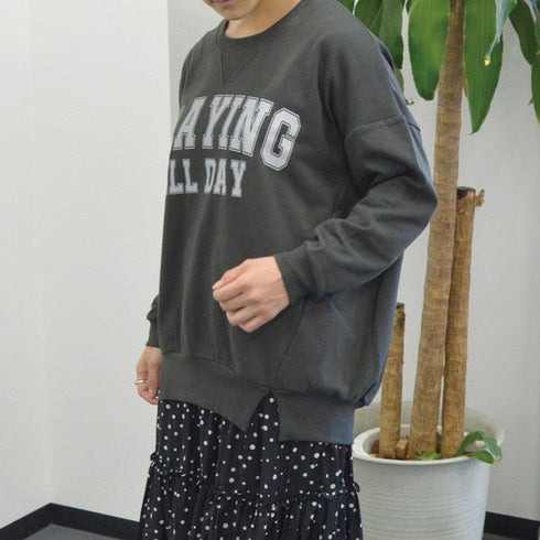 【spiritoso】ビッグロゴミニ裏スウェット