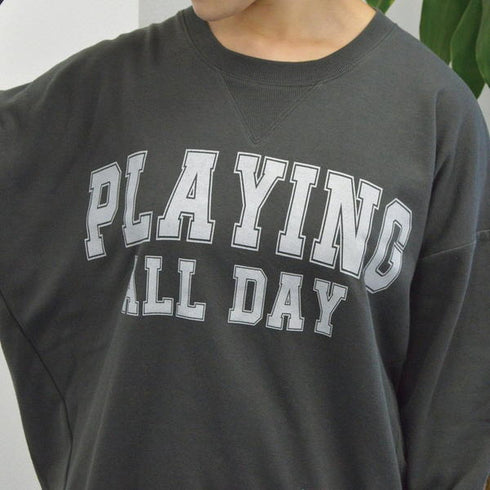 【spiritoso】ビッグロゴミニ裏スウェット