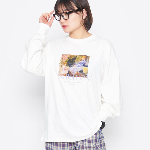 【spiritoso】絵画バックプリントロンT