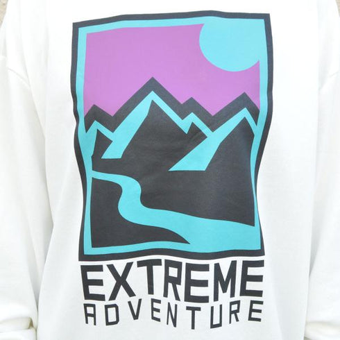 【spiritoso】マウンテンプリントトレーナー