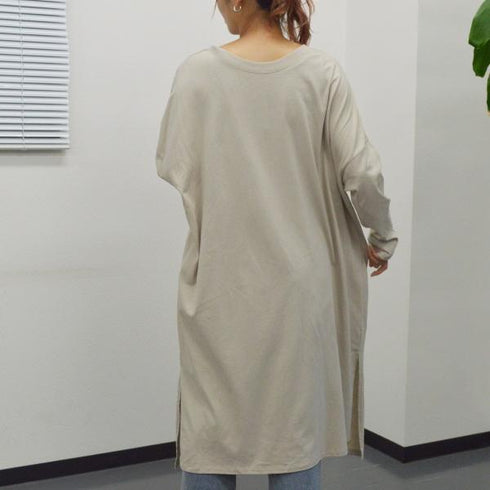 【spiritoso】オーバーサイズロゴワンピース