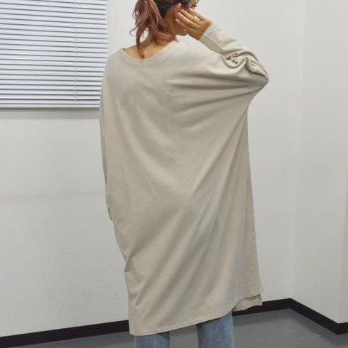 【spiritoso】オーバーサイズロゴワンピース