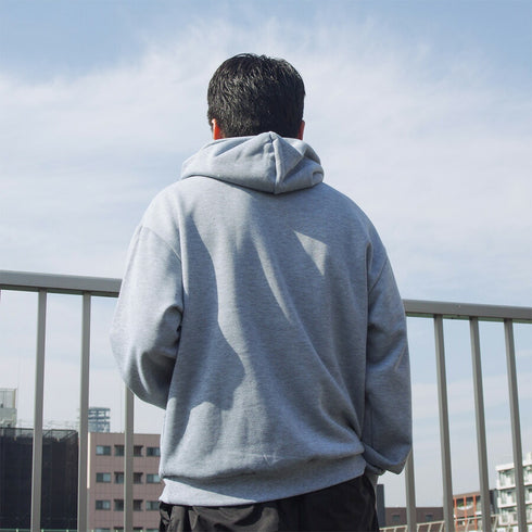 【spiritoso】daylightビッグプリント裏起毛パーカー