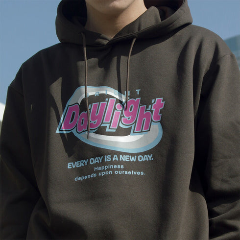 【spiritoso】daylightビッグプリント裏起毛パーカー