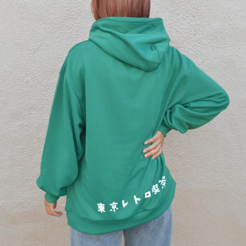 【spiritoso】東京レトロ喫茶プリントパーカー