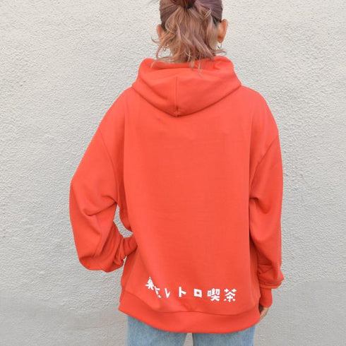 【spiritoso】東京レトロ喫茶プリントパーカー