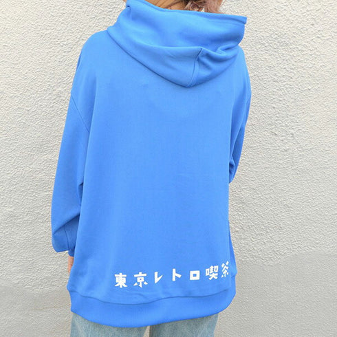 【spiritoso】東京レトロ喫茶プリントパーカー