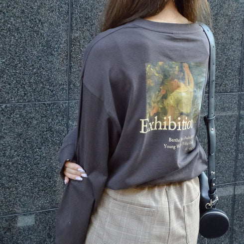 【spiritoso】エキシビジョン絵画プリントロンT