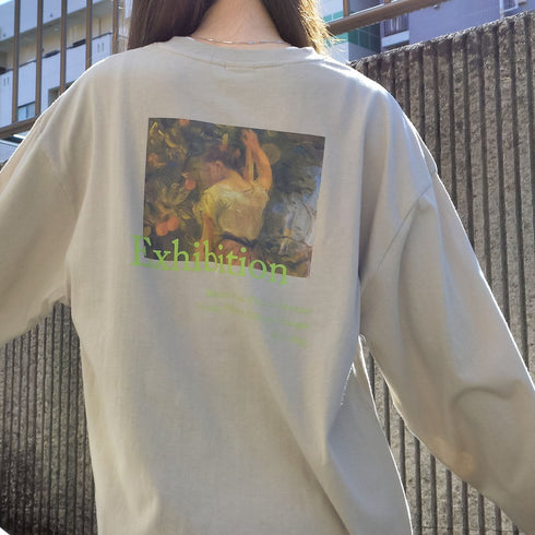 【spiritoso】エキシビジョン絵画プリントロンT