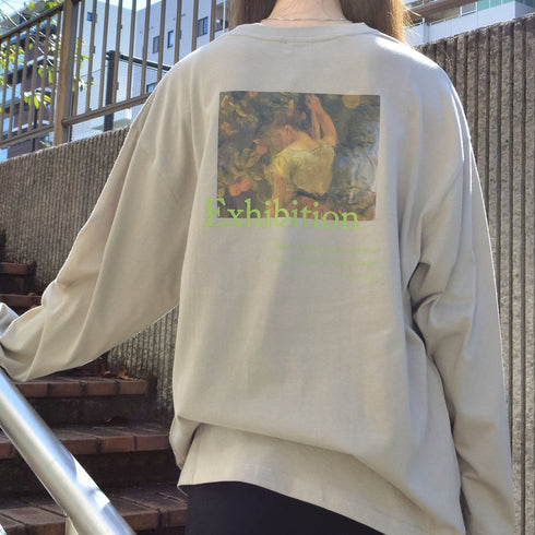 【spiritoso】エキシビジョン絵画プリントロンT