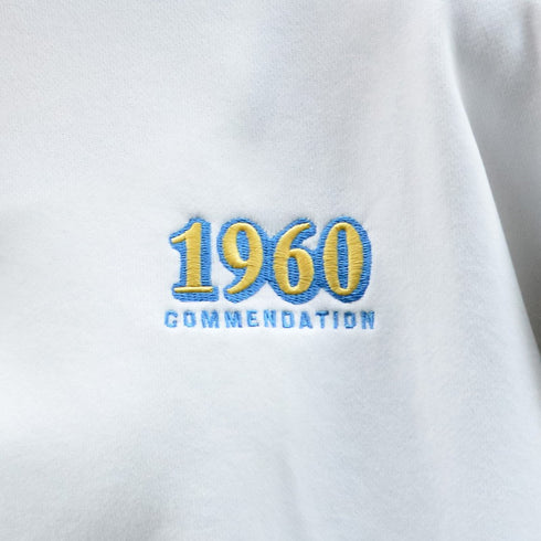 【spiritoso】バックサークルレトロプリントトレーナー