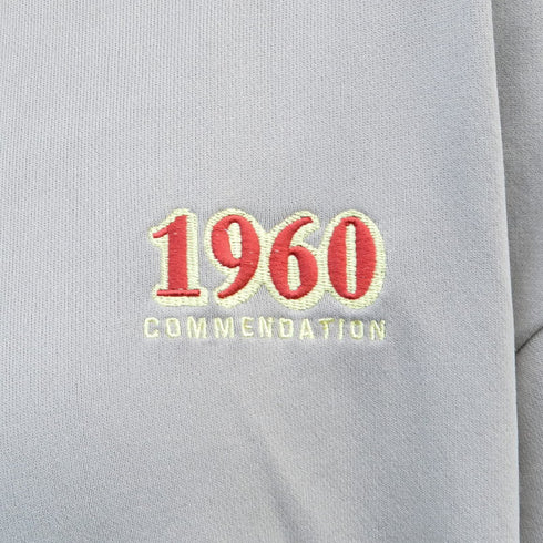 【spiritoso】バックサークルレトロプリントトレーナー