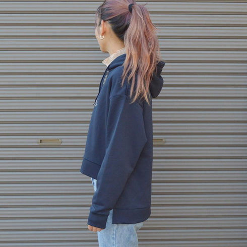 【spiritoso】カフェ風裏起毛パーカー