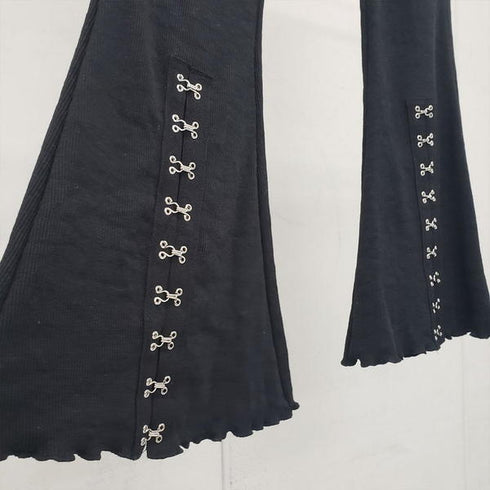 【spiritoso】テレコフレアパンツ