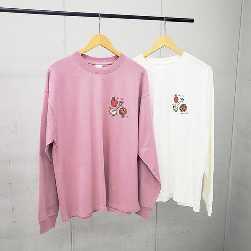 【spiritoso】韓国系フルーツブリントTシャツ フルーツ柄