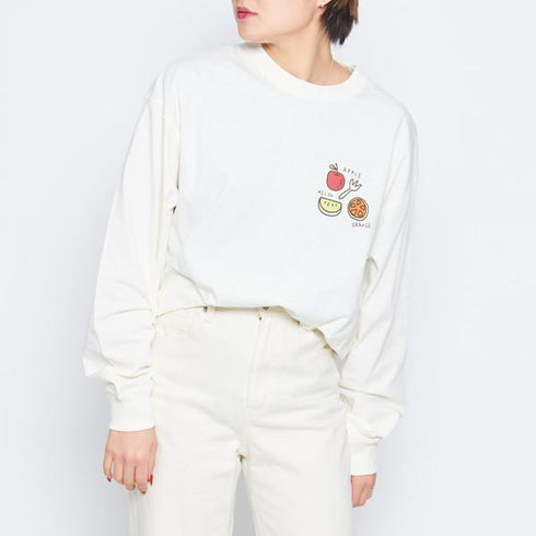 【spiritoso】韓国系フルーツブリントTシャツ フルーツ柄