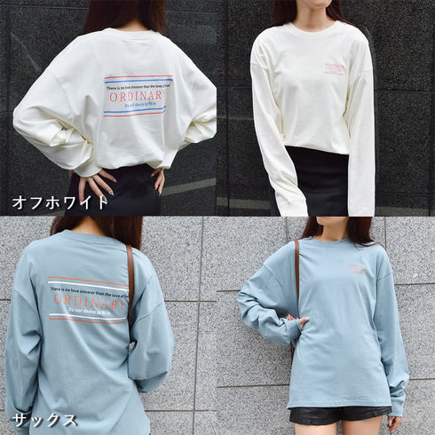 【spiritoso】ORDINARYプリントTシャツ