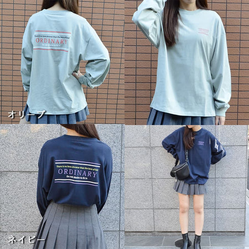 【spiritoso】ORDINARYプリントTシャツ