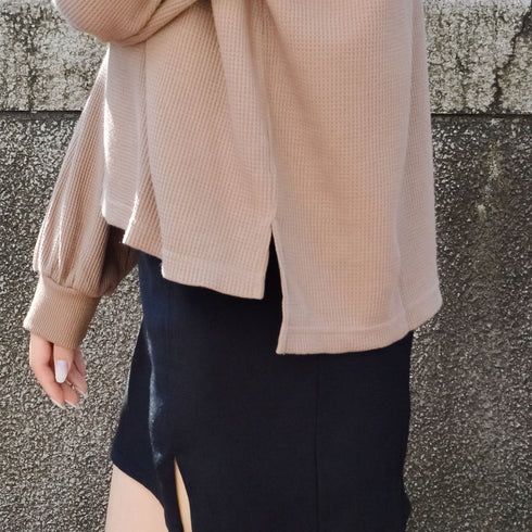 【spiritoso】サーマルシンプルカットソー