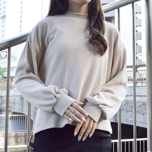 【spiritoso】サーマルシンプルカットソー