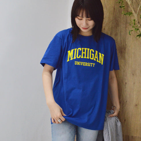【spiritoso】MICHIGAN カレッジTシャツ
