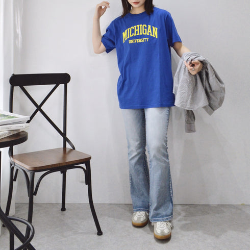 【spiritoso】MICHIGAN カレッジTシャツ