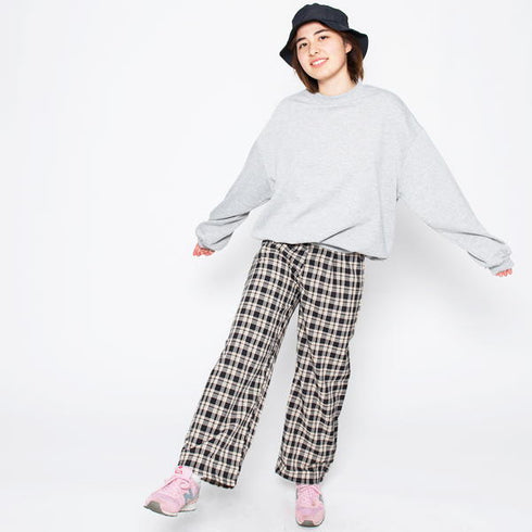 【spiritoso】OURSELVESプリントビッグスウェットトレーナー