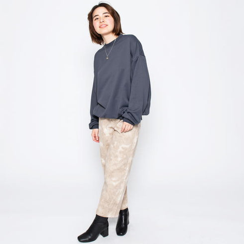 【spiritoso】OURSELVESプリントビッグスウェットトレーナー