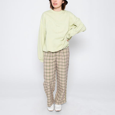 【spiritoso】OURSELVESプリントビッグスウェットトレーナー