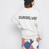 【spiritoso】OURSELVESプリントビッグスウェットトレーナー