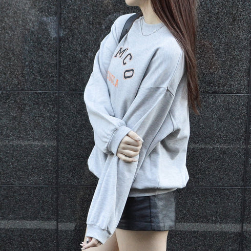 【spiritoso】AMICOプリントビッグスウェットトレーナー