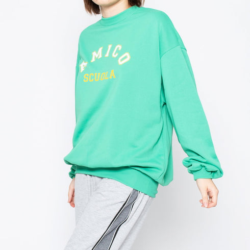 【spiritoso】AMICOプリントビッグスウェットトレーナー