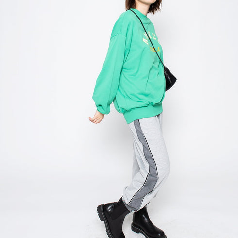 【spiritoso】AMICOプリントビッグスウェットトレーナー