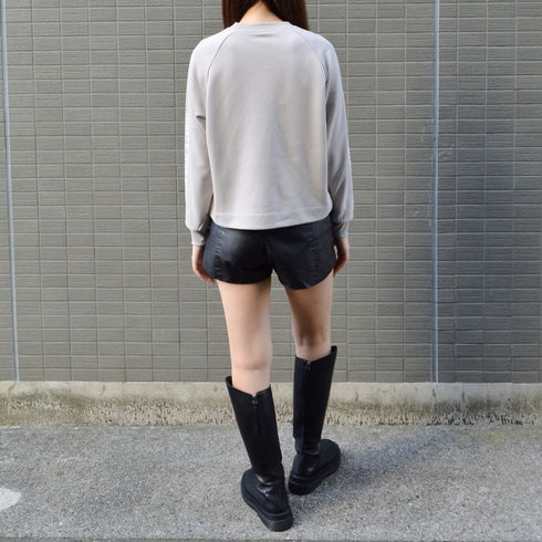 【spiritoso】See youプリント ラグラン スウェット